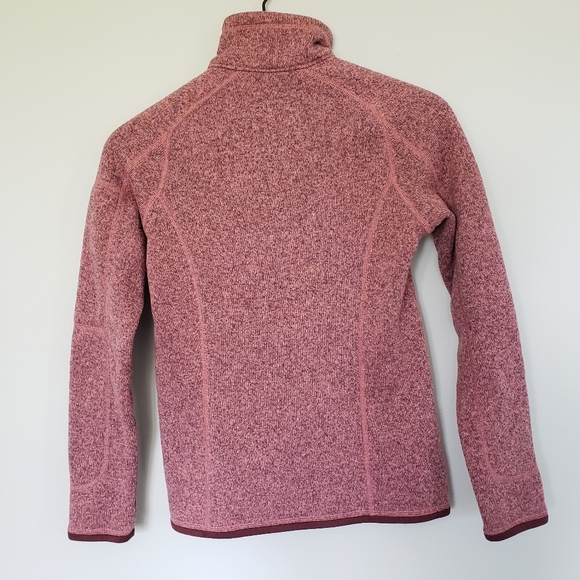 Patagonia Pink Better Sweater Quarter-Zip Size XS Quarter Zip Fleece Pullover - Picture 4 of 5